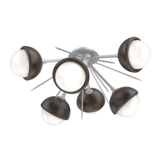 Cabochon LED Semi Flush Mount in Classic Silver (404|CLB0093-02-CS-WL-L3-FB)
