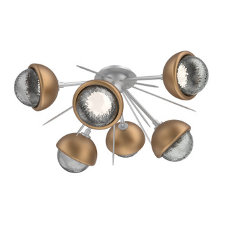 Cabochon LED Semi Flush Mount in Classic Silver (404|CLB0093-02-CS-S-L3-NB)