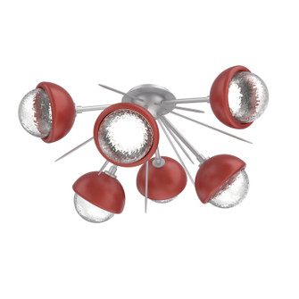 Cabochon LED Semi Flush Mount in Classic Silver (404|CLB0093-02-CS-C-L3-RE)