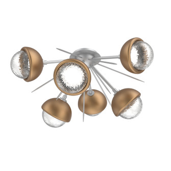 Cabochon LED Semi Flush Mount in Classic Silver (404|CLB0093-02-CS-C-L1-NB)