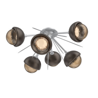 Cabochon LED Semi Flush Mount in Classic Silver (404|CLB0093-02-CS-B-L3-FB)