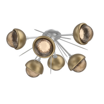 Cabochon LED Semi Flush Mount in Classic Silver (404|CLB0093-02-CS-B-L1-GB)