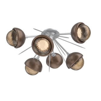 Cabochon LED Semi Flush Mount in Classic Silver (404|CLB0093-02-CS-B-L1-BB)