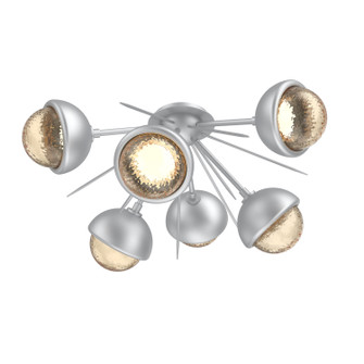 Cabochon LED Semi Flush Mount in Classic Silver (404|CLB0093-02-CS-A-L3-MS)