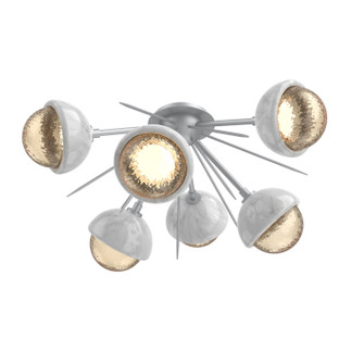 Cabochon LED Semi Flush Mount in Classic Silver (404|CLB0093-02-CS-A-L1-WM)