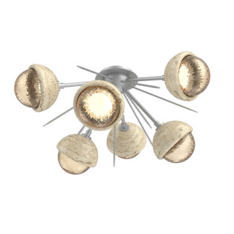 Cabochon LED Semi Flush Mount in Classic Silver (404|CLB0093-02-CS-A-L1-TR)