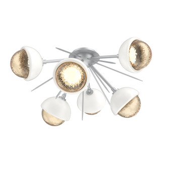 Cabochon LED Semi Flush Mount in Classic Silver (404|CLB0093-02-CS-A-L1-WI)