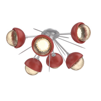 Cabochon LED Semi Flush Mount in Classic Silver (404|CLB0093-02-CS-A-L1-RE)