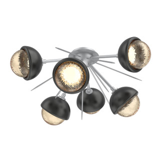 Cabochon LED Semi Flush Mount in Classic Silver (404|CLB0093-02-CS-A-L1-MB)