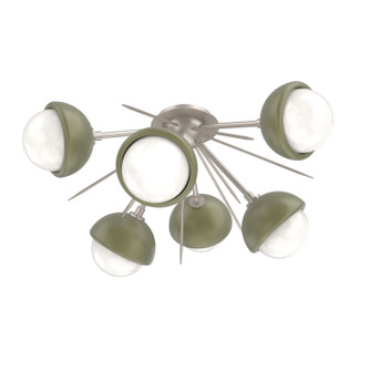 Cabochon LED Semi Flush Mount in Beige Silver (404|CLB0093-02-BS-WL-L3-GE)