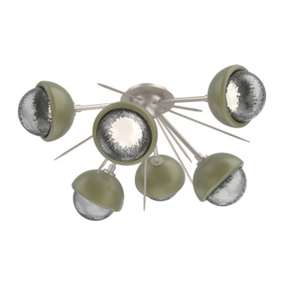 Cabochon LED Semi Flush Mount in Beige Silver (404|CLB0093-02-BS-S-L3-GE)