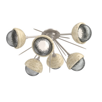Cabochon LED Semi Flush Mount in Beige Silver (404|CLB0093-02-BS-S-L1-TR)