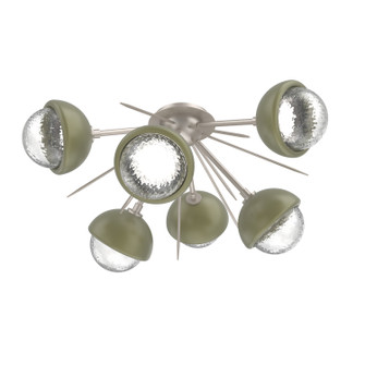 Cabochon LED Semi Flush Mount in Beige Silver (404|CLB0093-02-BS-C-L1-GE)