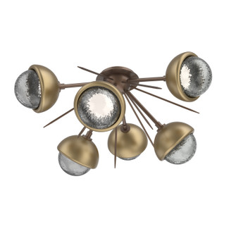 Cabochon LED Semi Flush Mount in Burnished Bronze (404|CLB0093-02-BB-S-L3-GB)