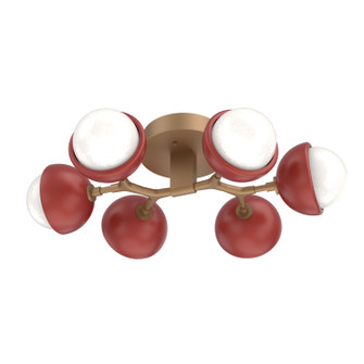 Cabochon LED Flush Mount in Novel Brass (404|CLB0093-01-NB-WL-L3-RE)