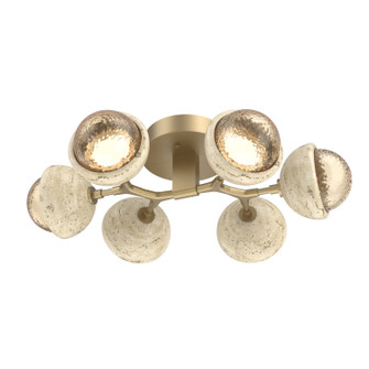 Cabochon LED Flush Mount in Novel Brass (404|CLB0093-01-NB-A-L1-TR)