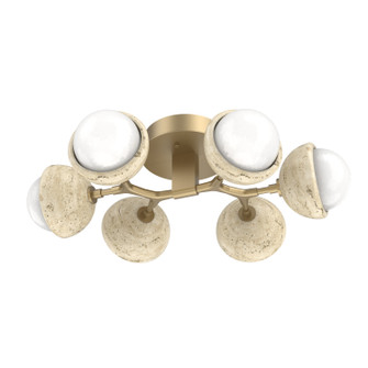 Cabochon LED Flush Mount in Gilded Brass (404|CLB0093-01-GB-WL-L3-TR)