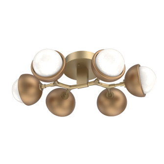 Cabochon LED Flush Mount in Gilded Brass (404|CLB0093-01-GB-WL-L3-NB)