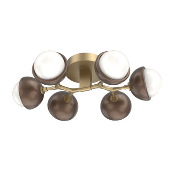 Cabochon LED Flush Mount in Gilded Brass (404|CLB0093-01-GB-WL-L3-BB)