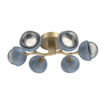 Cabochon LED Flush Mount in Gilded Brass (404|CLB0093-01-GB-S-L1-BU)