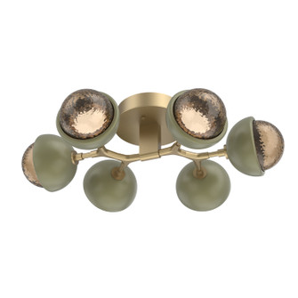 Cabochon LED Flush Mount in Gilded Brass (404|CLB0093-01-GB-B-L3-GE)