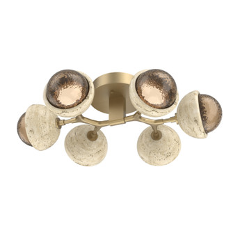Cabochon LED Flush Mount in Gilded Brass (404|CLB0093-01-GB-B-L1-TR)