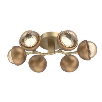 Cabochon LED Flush Mount in Gilded Brass (404|CLB0093-01-GB-A-L3-NB)