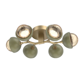 Cabochon LED Flush Mount in Gilded Brass (404|CLB0093-01-GB-A-L3-GE)