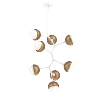 Cabochon LED Chandelier in Salt White (404|CHB0093-VB-WI-WL-001-L3-NB)