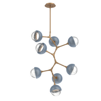 Cabochon LED Chandelier in Novel Brass (404|CHB0093-VB-NB-C-001-L3-BU)
