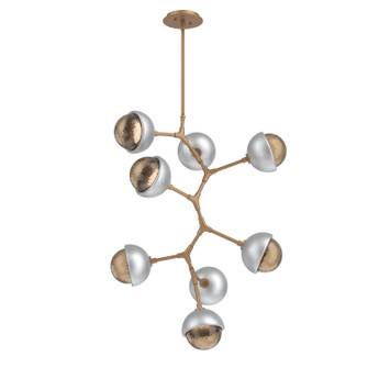 Cabochon LED Chandelier in Novel Brass (404|CHB0093-VB-NB-B-001-L3-CS)