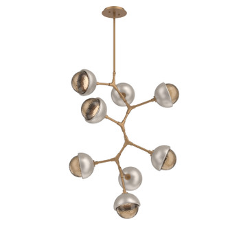 Cabochon LED Chandelier in Novel Brass (404|CHB0093-VB-NB-B-001-L3-BS)