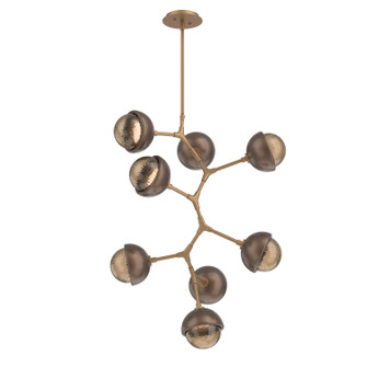 Cabochon LED Chandelier in Novel Brass (404|CHB0093-VB-NB-B-001-L3-BB)