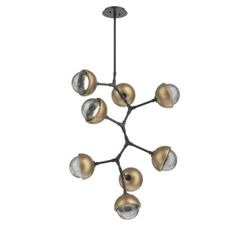 Cabochon LED Chandelier in Matte Black (404|CHB0093-VB-MB-S-001-L3-GB)