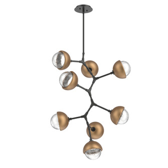 Cabochon LED Chandelier in Matte Black (404|CHB0093-VB-MB-C-001-L3-NB)