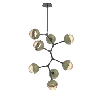 Cabochon LED Chandelier in Matte Black (404|CHB0093-VB-MB-A-001-L3-GE)