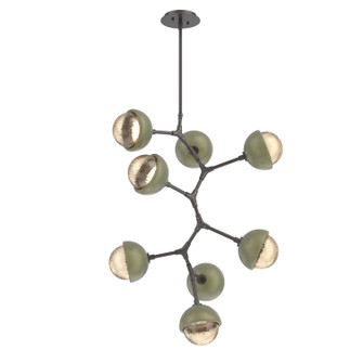 Cabochon LED Chandelier in Graphite (404|CHB0093-VB-GP-A-001-L3-GE)