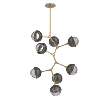 Cabochon LED Chandelier in Gilded Brass (404|CHB0093-VB-GB-S-001-L3-GP)