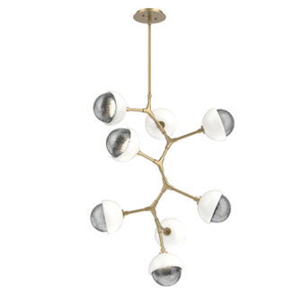 Cabochon LED Chandelier in Gilded Brass (404|CHB0093-VB-GB-S-001-L1-WI)