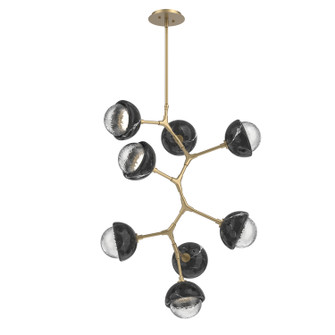 Cabochon LED Chandelier in Gilded Brass (404|CHB0093-VB-GB-C-001-L3-BM)