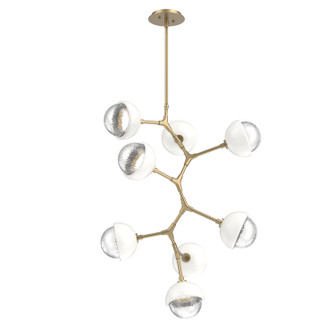 Cabochon LED Chandelier in Gilded Brass (404|CHB0093-VB-GB-C-001-L1-WI)