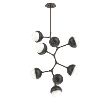 Cabochon LED Chandelier in Flat Bronze (404|CHB0093-VB-FB-WL-001-L3-MB)