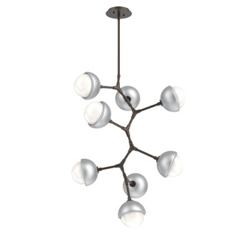 Cabochon LED Chandelier in Flat Bronze (404|CHB0093-VB-FB-WL-001-L3-CS)