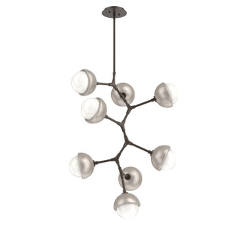 Cabochon LED Chandelier in Flat Bronze (404|CHB0093-VB-FB-WL-001-L3-BS)