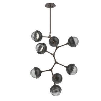 Cabochon LED Chandelier in Flat Bronze (404|CHB0093-VB-FB-S-001-L3-MB)