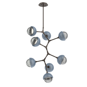 Cabochon LED Chandelier in Flat Bronze (404|CHB0093-VB-FB-S-001-L3-BU)