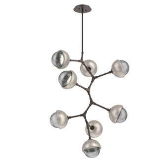 Cabochon LED Chandelier in Flat Bronze (404|CHB0093-VB-FB-S-001-L3-BS)
