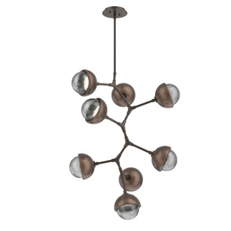 Cabochon LED Chandelier in Flat Bronze (404|CHB0093-VB-FB-S-001-L3-BB)