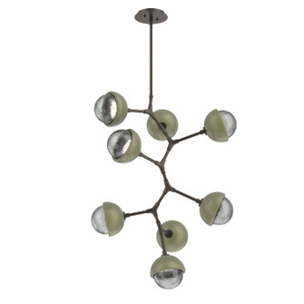 Cabochon LED Chandelier in Flat Bronze (404|CHB0093-VB-FB-S-001-L1-GE)