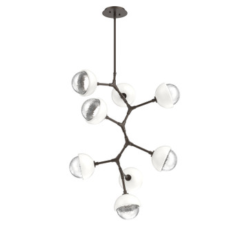 Cabochon LED Chandelier in Flat Bronze (404|CHB0093-VB-FB-C-001-L3-WI)
